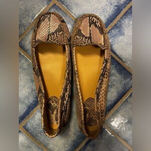 Cole Haan snake skin flats
